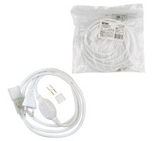 Провод электрический для LED лент UCX-SP2/N21 WHITE 1 STICKER ULS-N21 NEON 220В, 8x16мм, 2 контакта. белый  UL-00002937  Uniel