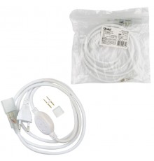 Провод электрический для LED лент UCX-SP2/N21 WHITE 1 STICKER ULS-N21 NEON 220В, 8x16мм, 2 контакта. белый  UL-00002937  Uniel