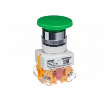 Выкл. кноп. грибок AEA 22 мм Цвет:ЗЕЛЕНЫЙ 220В ВK-2  25023DEK  DEKraft