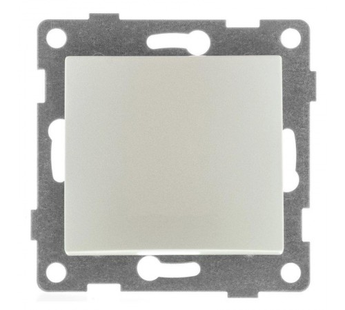 Bravo Выключатель 1кл., СУ , 10А, 250В, жемчуг  С10В1-028  GUSI Electric