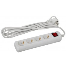 Удлинитель Россия U-4es-5m Удлин-ль с заземл, с выкл, 4гн, 5м, ПВС, 3х1мм2, 16А  Б0028380  ЭРА