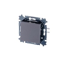 ABB Levit Сталь / дымчатый чёрный Переключатель перекрёстный 1-кл.  3559H-A07445 69W  2CHH590745A6069  ABB