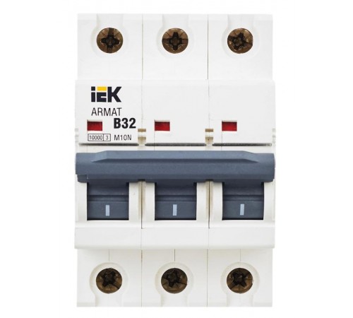 Выключатель автоматический трехполюсный M10N 3P B 32А 10кА ARMAT  AR-M10N-3-B032  IEK