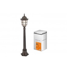 Светильник садово-парковый "Меридиан" 1х100 Вт, столб, Н1050 мм, алюм., матовое/кофейный, E27  SQ0330-2069  TDM