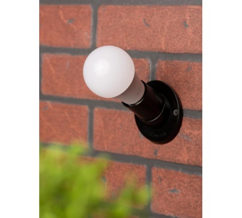 Патрон настенный карболитовый Е27 черный наклонный без наклейки PROxima  LHC-E27-wi  EKF