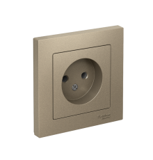 AtlasDesign Шампань Розетка без заземления, 16А, (в сборе с рамкой)  ATN000540  SE