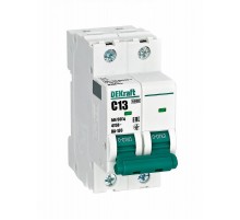 Выключатель автоматический двухполюсный ВА-103 2Р 13А характеристика C 6кА  12288DEK  DEKraft