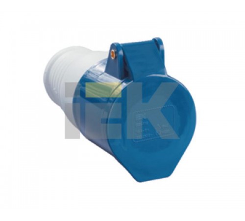 Розетка 213 переносная 2Р+РЕ 16А 220В IP44  PSR21-016-3  IEK
