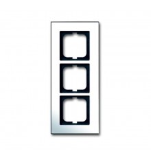 Рамка 3-постовая, серия carat, глянцевый хром  1754-0-4362   2CKA001754A4362  ABB