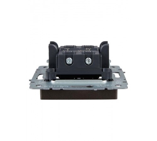 BRITE Выключатель 1-клавишный перекрестный 10А ВС10-1-3-БрТБ темная бронза  BR-V13-0-10-K45  IEK