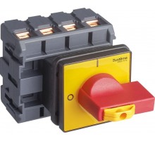 Выключатель-Разъединитель 4P 80A IP20 с красной рукояткой на дверцу 4 винта 1 замок  MSD80460R  SE