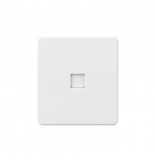 Розетка ROUND компьютерная RJ45 кат6 с/у перламутр  KR-78-0724-1  Kranz