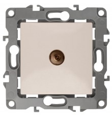 Розетка TV 12-3102-02 проходная,  слоновая кость  Б0027432  ЭРА