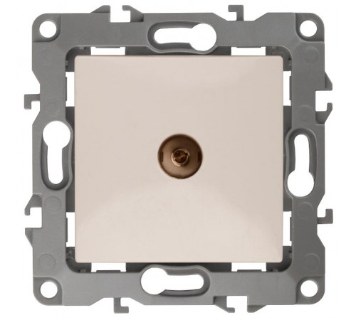 Розетка TV 12-3102-02 проходная,  слоновая кость  Б0027432  ЭРА