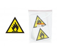 Знак 150х150мм "Пожароопасно"  SQ0817-0025  TDM