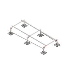 Опорная конструкция для установки оборудования TECHNORAPTOR STEELFOOT 1200х3000 тип 1 HD  KM-TR-STF-SSEI-1200-3000-1 HD  КМ - профиль