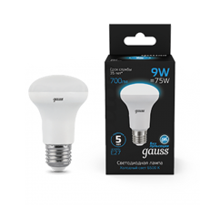Лампа светодиодная R63 9W 700lm 6500K E27 LED 1/10/50  106002309  Gauss