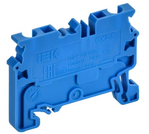 ARMAFIX Клемма пруж. CX2.5 BU 2,5мм2 проходная синяя  AF-CT40-00-K07-002  IEK