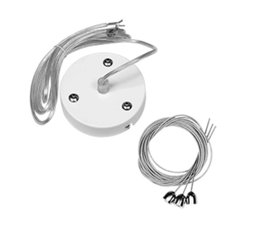 Комплект для подвеса светильников Nimbus и DL белый RAL9003мр, длина троса 4 м  V4-A0-00.0040.CBL-0000  VARTON