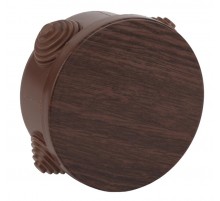 Коробка распределительная открытой установки КОР (дуб) 65х40мм с гермовводами 4 вх. IP54 (60/2160)  Б0043232  ЭРА