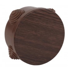 Коробка распределительная открытой установки КОР (дуб) 65х40мм с гермовводами 4 вх. IP54 (60/2160)  Б0043232  ЭРА