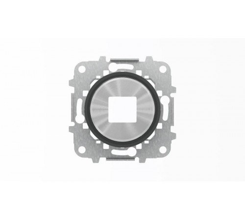 Накладка для механизмов зарядного устройства USB, арт.8185, серия SKY Moon, кольцо чёрное стекло2CLA868500A1501 ABB