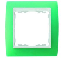 Simon 82 Рамка декоративная, 4 поста, S82, изумрудный-белый  82643-65  Simon