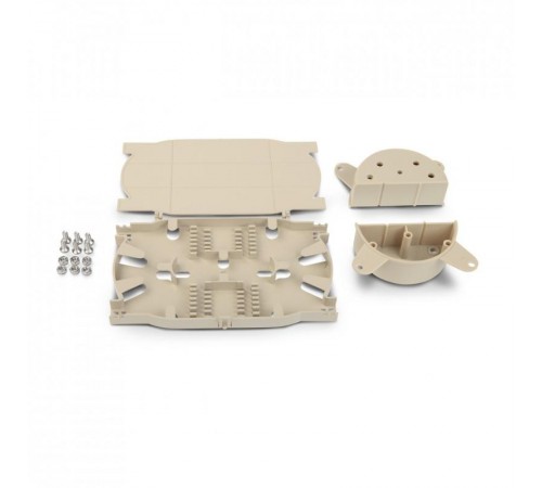 Набор FO-SPL-1U-KIT д. комплектации боксов FO-19BX д.сварки(сплайс бокс): сплайс-пласт.и организ.д.каб.,д.боксов,на 24 КДЗС  47876  Hyperline