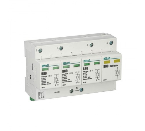 Ограничитель перенапряжений 4P 80кА B 420В ОП-101  18022DEK  DEKraft