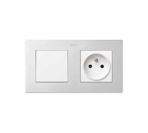 Simon 24 Алюминий Рамка 2-ая  2400620-033  Simon