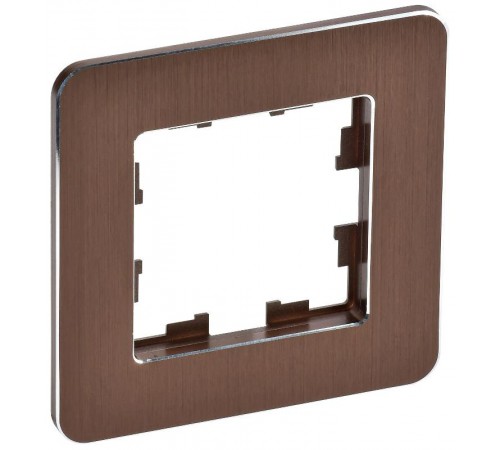 BRITE Рамка 1-ая РУ-1-1-Бр металл коричневый RE AL  BR-M12-M-21-K30  IEK
