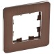 BRITE Рамка 1-ая РУ-1-1-Бр металл коричневый RE AL  BR-M12-M-21-K30  IEK