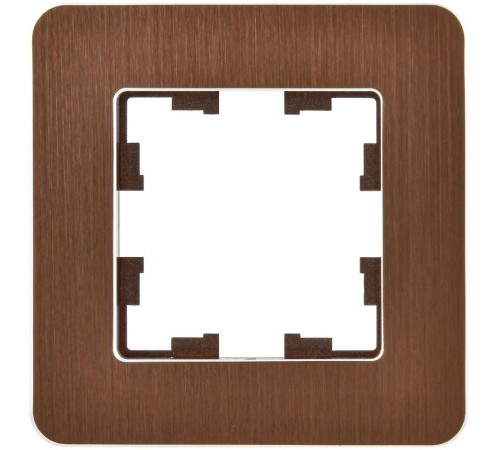 BRITE Рамка 1-ая РУ-1-1-Бр металл коричневый RE AL  BR-M12-M-21-K30  IEK