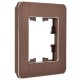 BRITE Рамка 1-ая РУ-1-1-Бр металл коричневый RE AL  BR-M12-M-21-K30  IEK