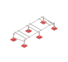 Опорная конструкция для установки оборудования TECHNORAPTOR FOOT 3000х1200 тип 2  KM-TR-F-SSEI-3000-1200-2  КМ - профиль