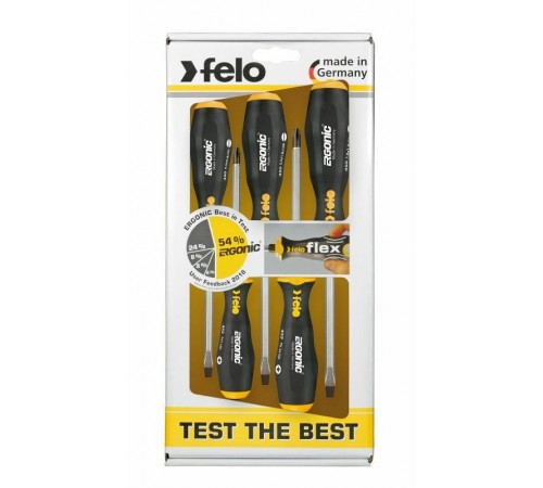 Набор отверток Ergonic ударных SL/PH, 5 шт 45095148  45095148  Felo