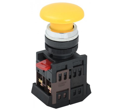 Кнопка AEА-22 "Грибок" желтый d22мм 1з+1р   BBG30-AEA-K05  GENERICA