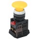 Кнопка AEА-22 "Грибок" желтый d22мм 1з+1р   BBG30-AEA-K05  GENERICA