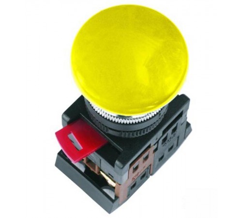 Кнопка AEА-22 "Грибок" желтый d22мм 1з+1р   BBG30-AEA-K05  GENERICA