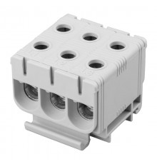 Клемма вводная силовая КВС 6-50мм 3-рядная серая  11-2121  REXANT