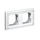 ArtGallery Белый Рамка 2-постовая IP44,  БЕЛЫЙ  GAL440102  SE