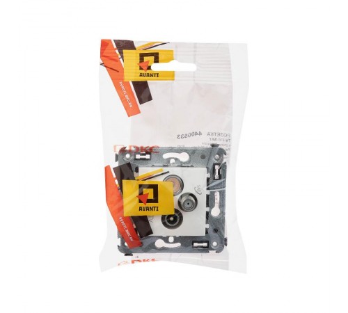 Розетка TV-FM-SAT в стену, "Avanti", "Белое облако"  4400533  DKC