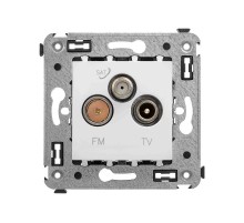 Розетка TV-FM-SAT в стену, "Avanti", "Белое облако"  4400533  DKC