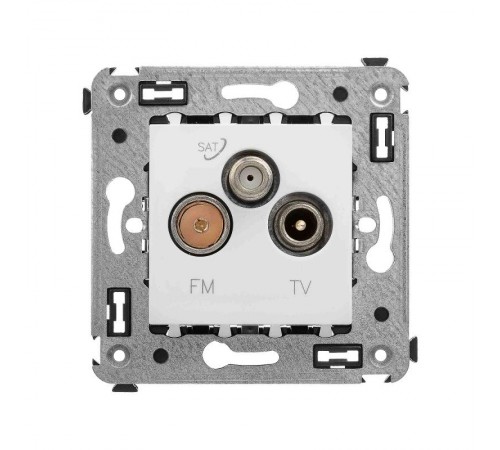 Розетка TV-FM-SAT в стену, "Avanti", "Белое облако"  4400533  DKC