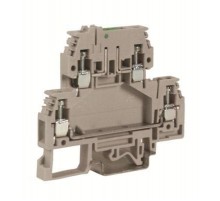 DSS.4, зажим с 2 уровнями, верхний разъединяемый 4 кв.мм бежевый  ZDS400  DKC