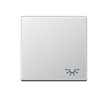 Клавиша с символом "освещение"; алюминий  A590LAL  Jung