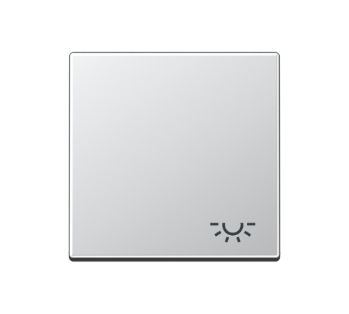 Клавиша с символом "освещение"; алюминий  A590LAL  Jung