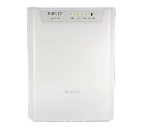 Рез. ист. пит. с микропроцессорным управлением, 12 В, 2 А (10 мин-2,5 А), , емкость 7 Ач (без аккумулятора)  РИП-12 исп.14 (РИП-12-2/7П2-Р)  Болид