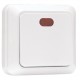 Рим Выключатель 1-клавишный с индикатором 10А белый EKF  ENV10-121-10  EKF