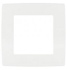 Рамка для розеток и выключателей ЭРА Серия 12 12-5001-01М на 1 пост, белый матовый   Б0065734  ЭРА